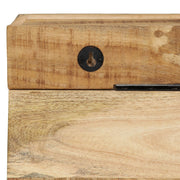 Appendiabiti da parete con legno massello di mango e ripiano in metallo V1872 Vetonek