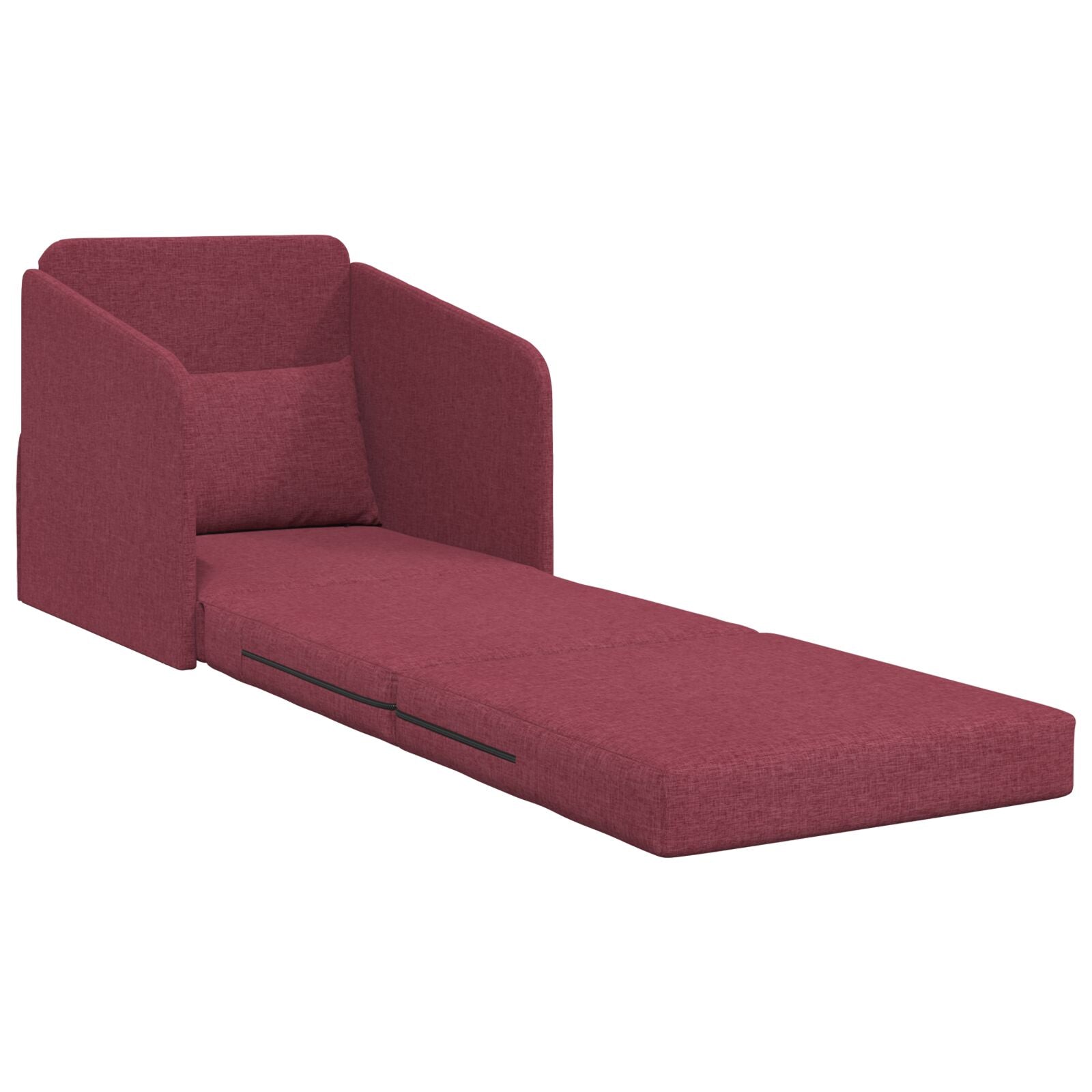 Sofá cama de suelo  2 en 1 Rojo Vino 65x80x83 cm Tela V5609 Vetonek