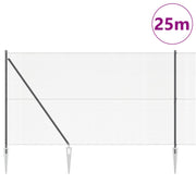 Cerca de Alambre Soldada con 13 Postes de Punta Gris 1.6x25 m Acero V3789 Vetonek