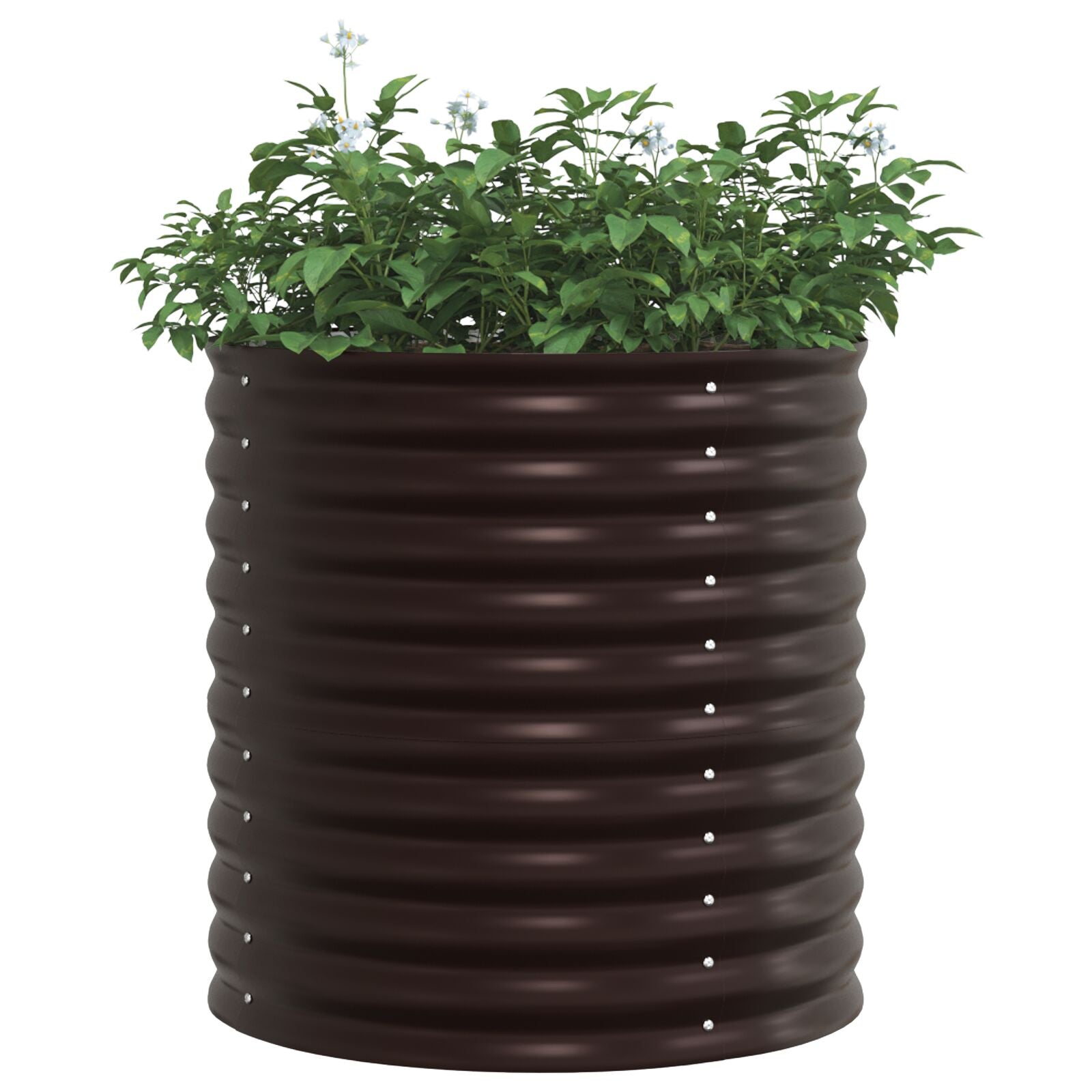 Huerto Elevado - Marrón 80x80x81 cm Acero Galvanizado V3658 Vetonek