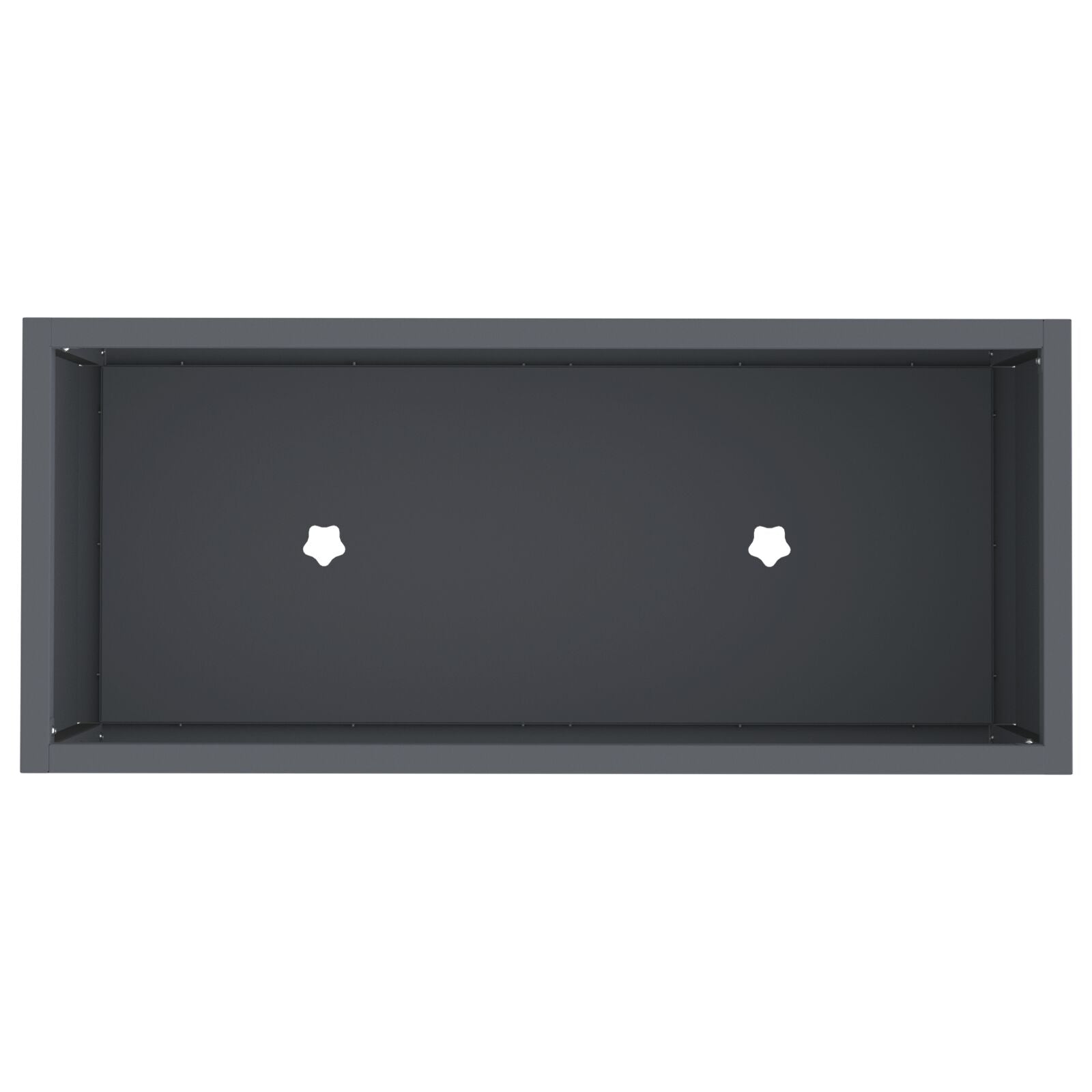 Jardinera Elevada 60x26x45 cm Acero Antracita V9739 Vetonek