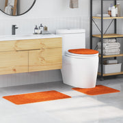 Lot de 3 tapis de bain antidérapants en polypropylène orange V9950 Vetonek