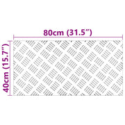 Assiettes antidérapantes en aluminium 4 pcs 80x40 cm V7417 Vetonek