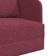 Sofá cama de suelo  2 en 1 Rojo Vino 65x80x83 cm Tela V5609 Vetonek