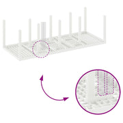 Conjunto de Comedor de Jardín  de 11 Piezas con Cojines Blanco Poliratán V5571 Vetonek