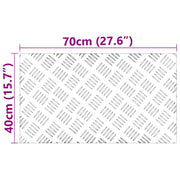 Assiettes en aluminium à carreaux 4 pièces antidérapantes 70x40 cm V7370 Vetonek