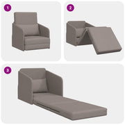 Sofá cama  2 en 1 Taupe 65x80x83 cm Tela V5623 Vetonek