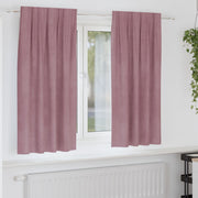 Blackout Curtains with Top Tape 2 Pieces Dark Pink Velvet V3358 Vetonek