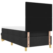 Box Spring bed with mattress and black bench 90x190 cm fabric V3100 Vetonek