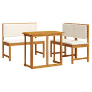 4-Piece Solid Acacia Wood Garden Dining Set V2256 Vetonek