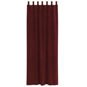 Blackout Curtains with Suspension Ties 2 pcs Wine Red Velvet V4034 Vetonek