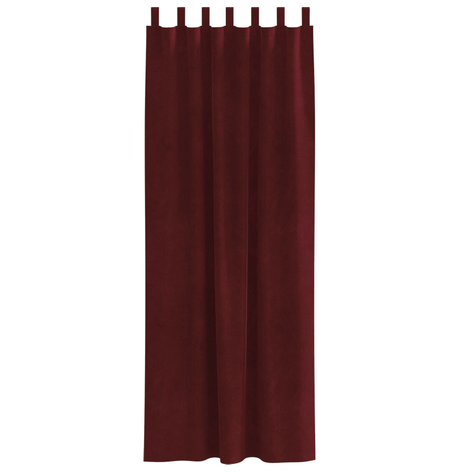 Blackout Curtains with Suspension Ties 2 pcs Wine Red Velvet V4034 Vetonek