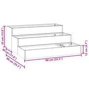 Macetero de Jardín  de 3 Niveles 90x90x35 cm V9272 Vetonek