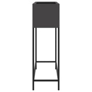 Huerto Elevado 100x26x82 cm Acero Negro V9647 Vetonek