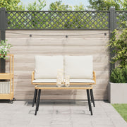 2-Piece Garden Dining Set with Natural Polyrattan Cushions V1402 Vetonek