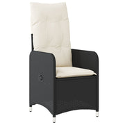 Set de Comedor de Jardín de 5 Piezas con Cojines Negras de Poliratán V5548 Vetonek