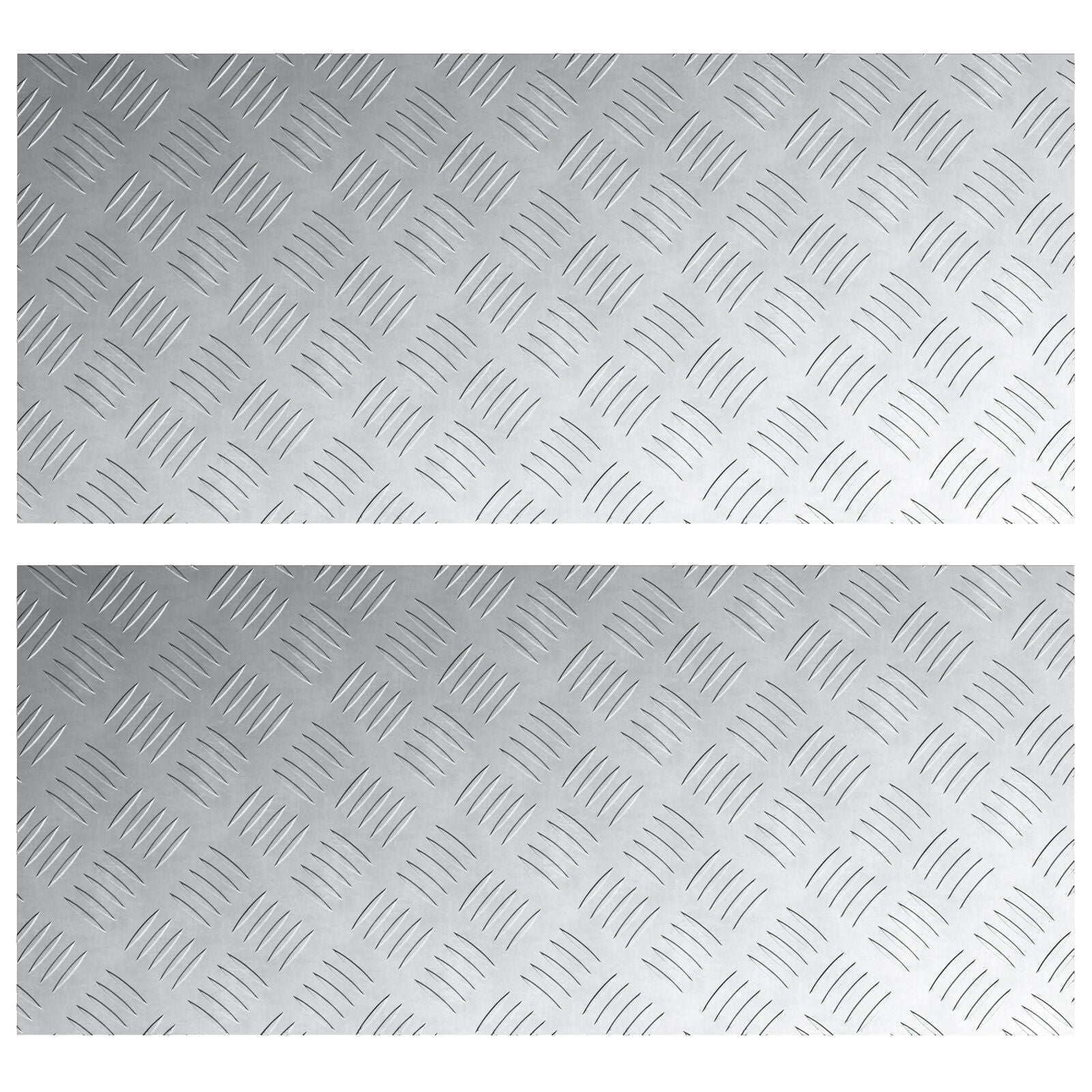 Assiettes antidérapantes en aluminium 2 unités 90x40 cm V7448 Vetonek