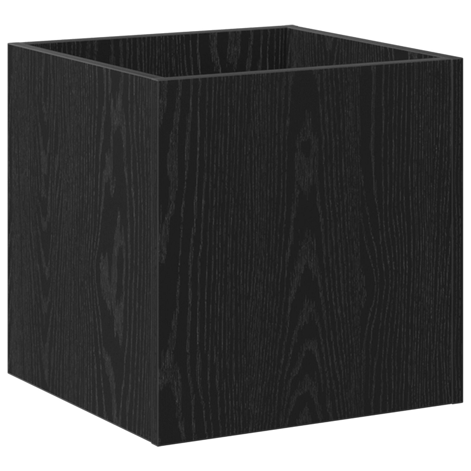 caja de jardinería en madera de roble negra 40x40x40 cm V1841 Vetonek
