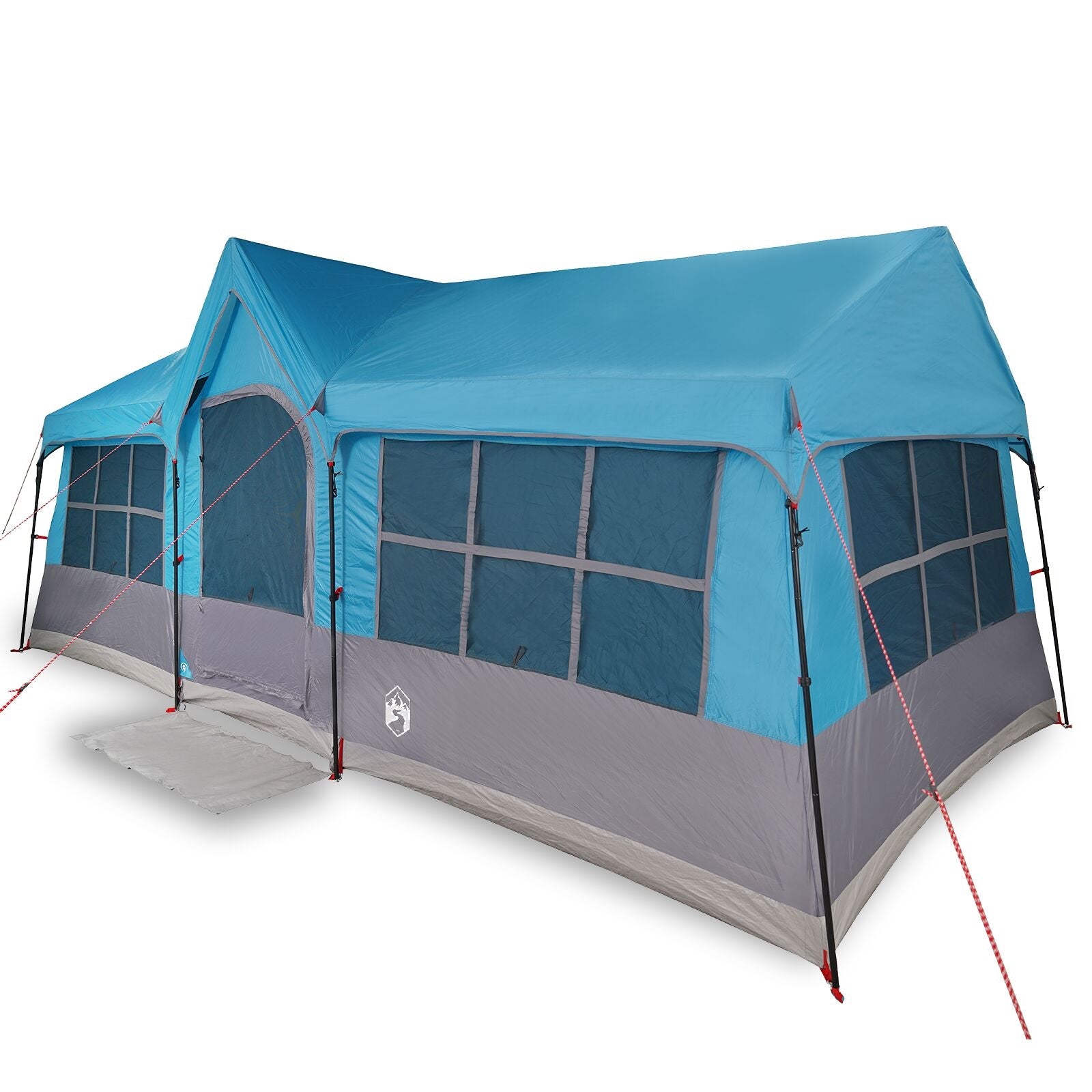 Camping Tent with Blue Windows 12 Persons Waterproof V5094 Vetonek
