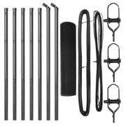 Cerca Metálica Soldada  con 7 Postes Gris 0.6x10 m Acero V9638 Vetonek