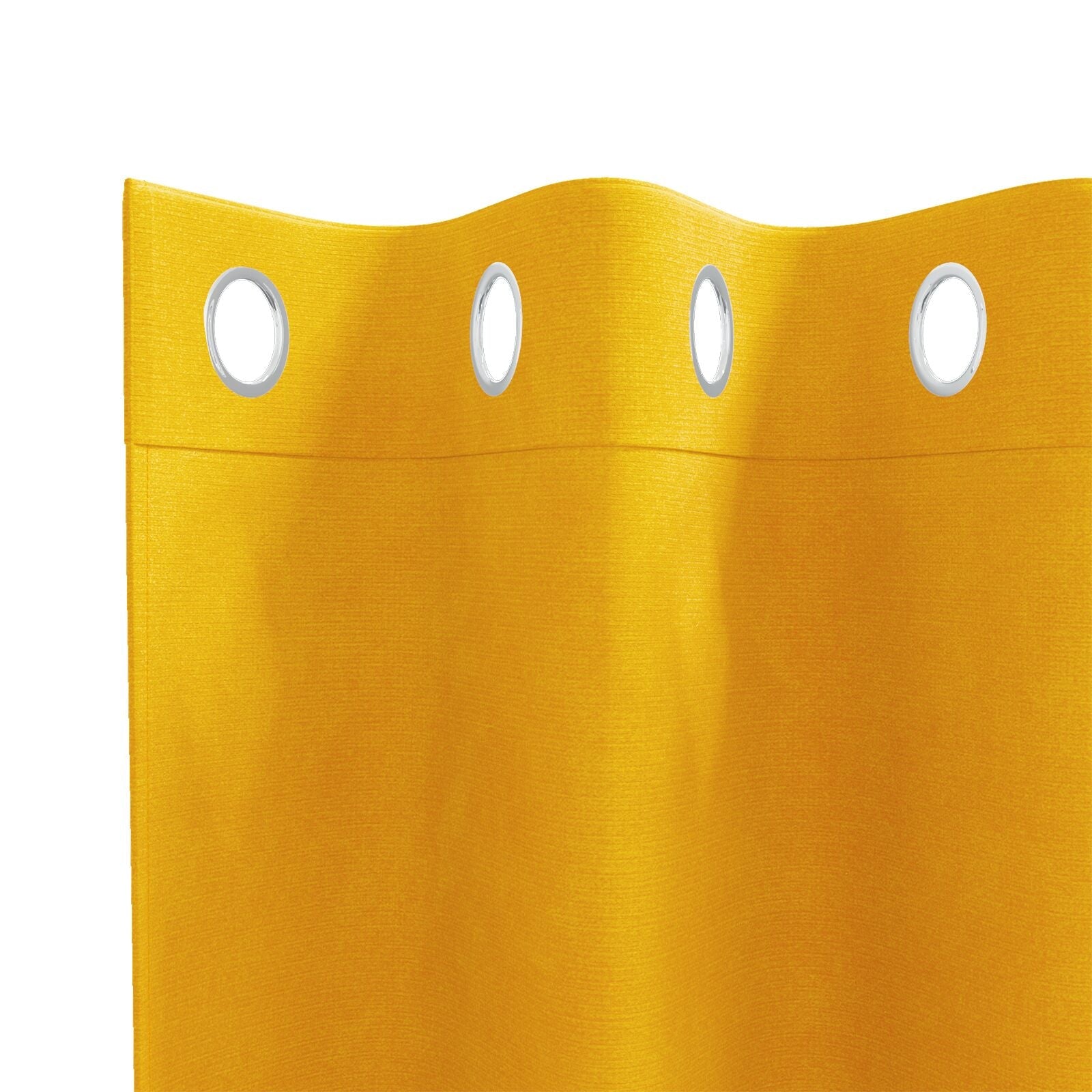 Blackout Curtains with Eyelets 2 pcs Mustard Yellow Velvet V3631 Vetonek
