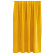 Blackout Curtains with top tape 2 pieces Mustard Yellow Velvet V3648 Vetonek