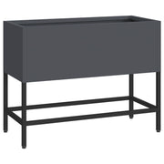 Jardinera Elevada 60x26x45 cm Acero Antracita V9739 Vetonek