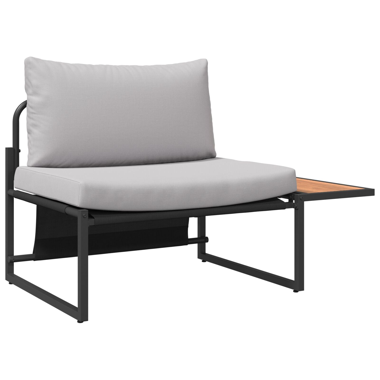 2-Piece Garden Dining Set Single Chair with Light Gray Cushions V9720 Vetonek