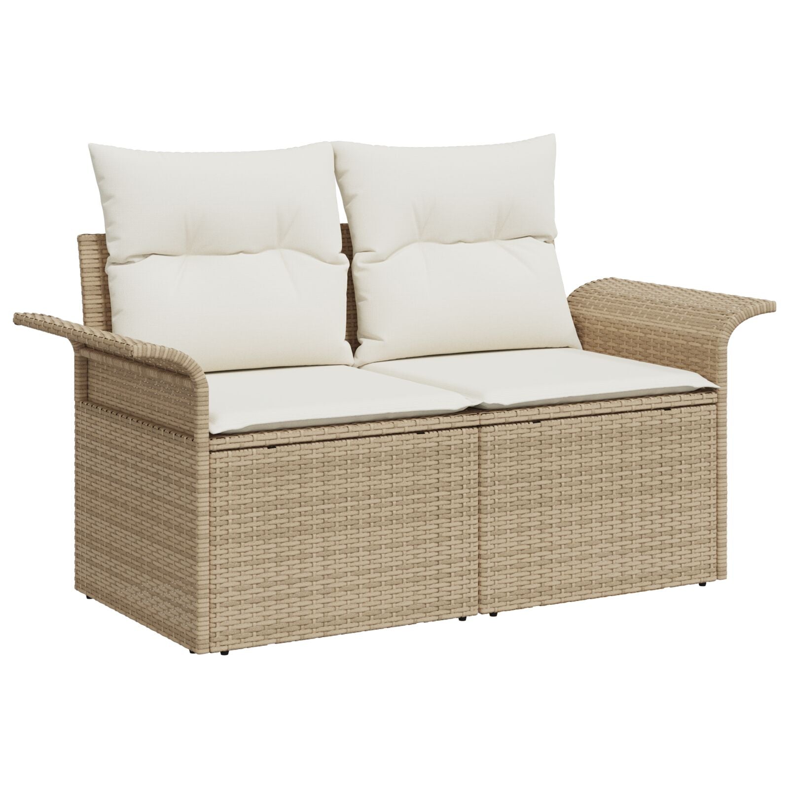 6 Piece Garden Sofa Set with Beige Rattan Cushions V1106 Vetonek
