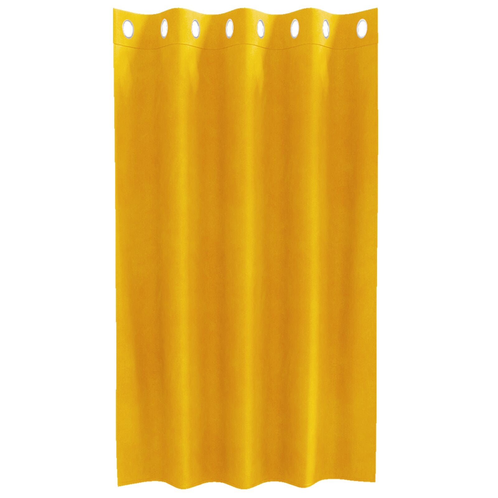Blackout Curtains with Eyelets 2 pcs Mustard Yellow Velvet V3594 Vetonek