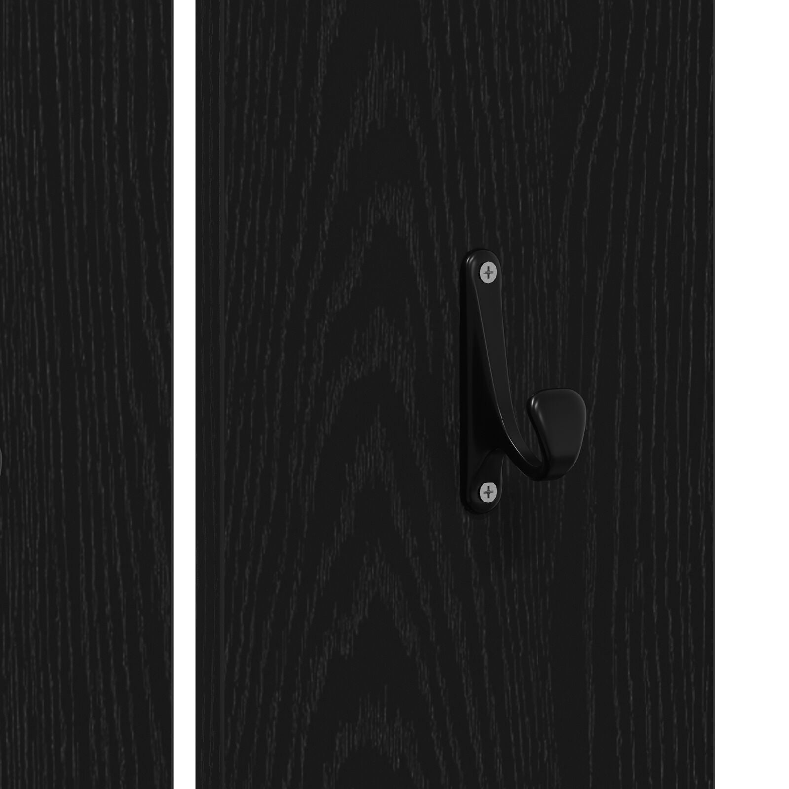 Set di mobili da ingresso in multistrato di rovere nero V5103 Vetonek