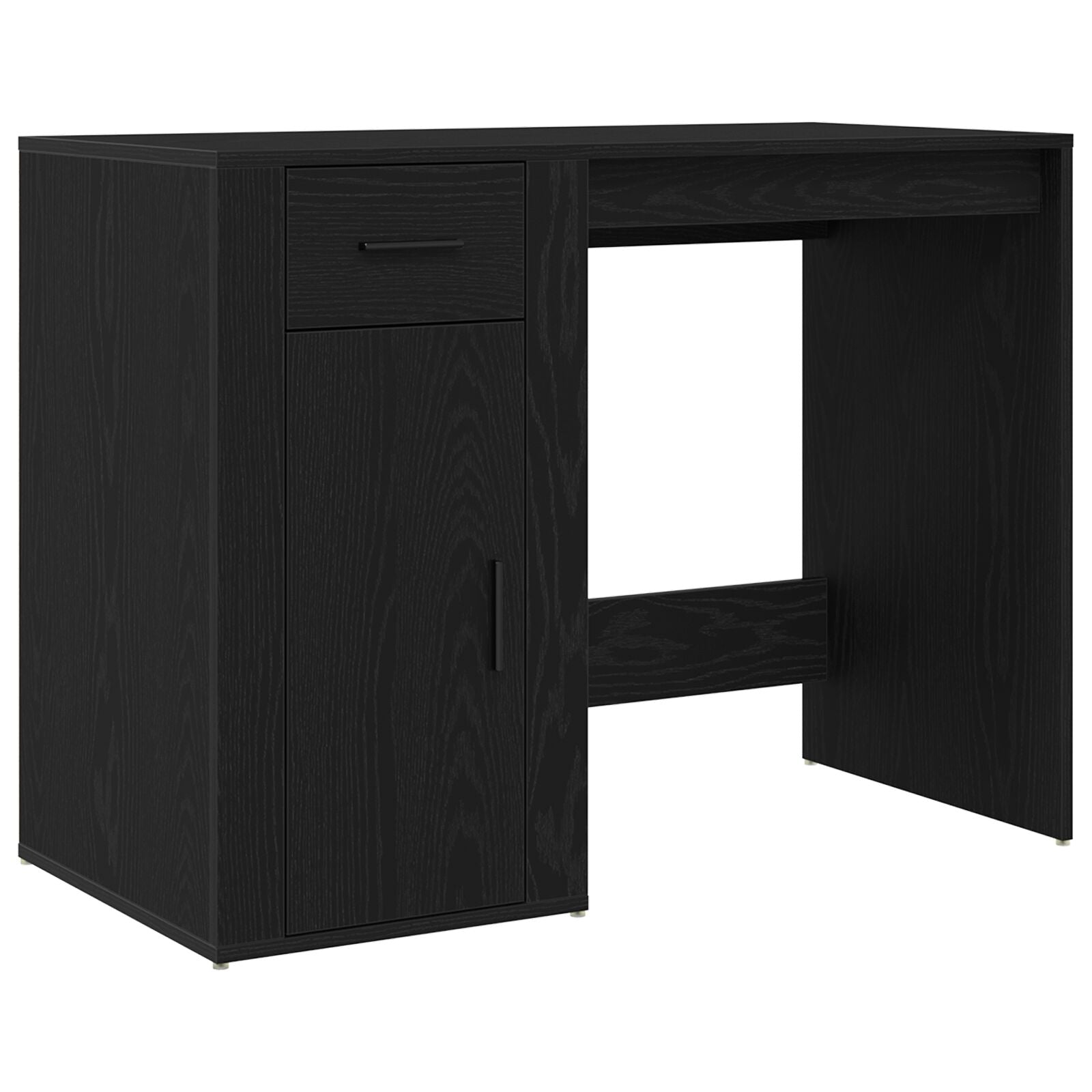 Bureau en chêne noir 100x49x75 cm Bois travaillé V2022 Vetonek