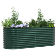 Huerto Elevado Verde 240x80x81 cm Acero Galvanizado V3535 Vetonek