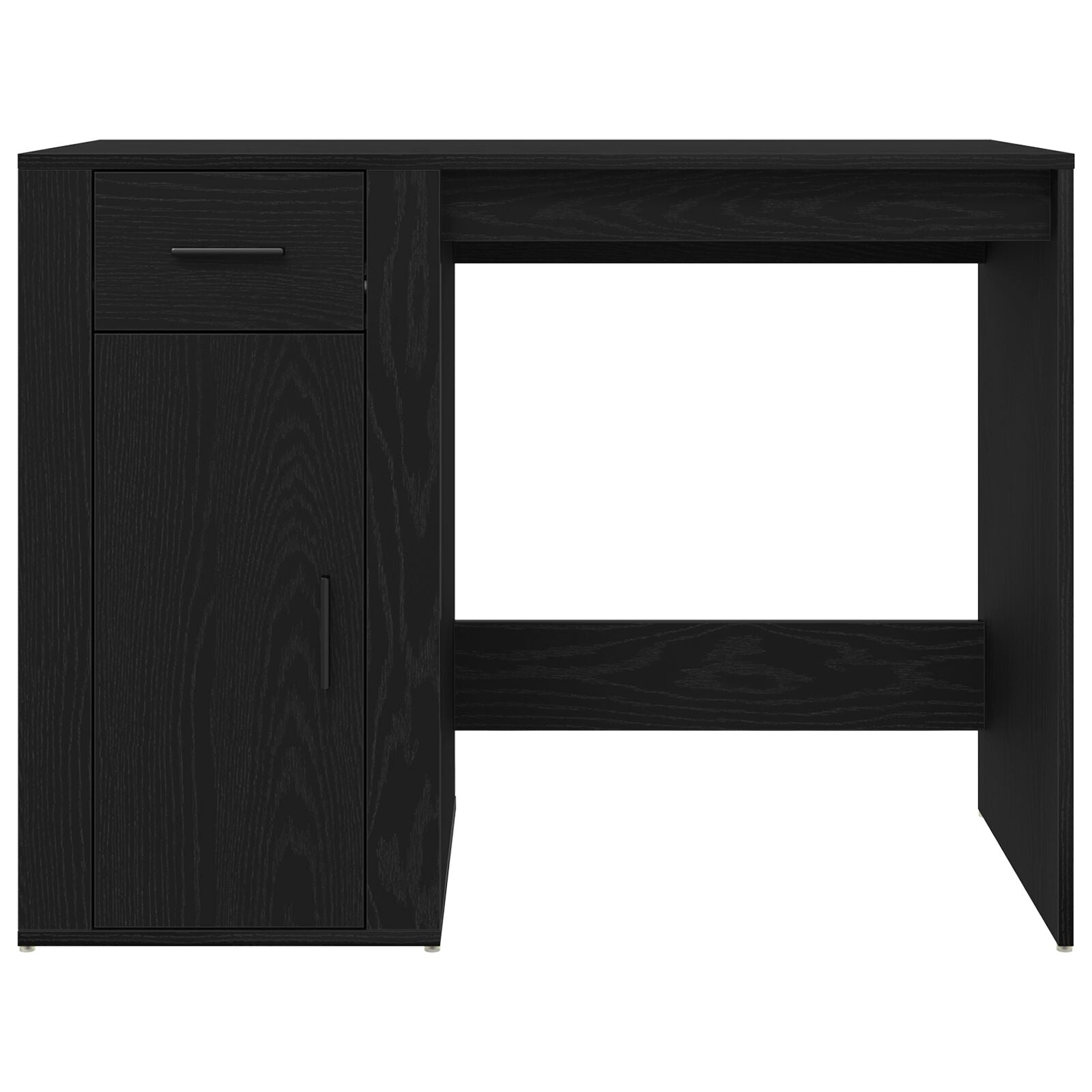 Bureau en chêne noir 100x49x75 cm Bois travaillé V2022 Vetonek