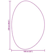 Alfombra  'HUARTE' de Pile Corto Suave y Lavable Crema 160 x 230 cm V5365 Vetonek