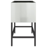 jardinera elevada 60x26x45 cm acero galvanizado V9760 Vetonek