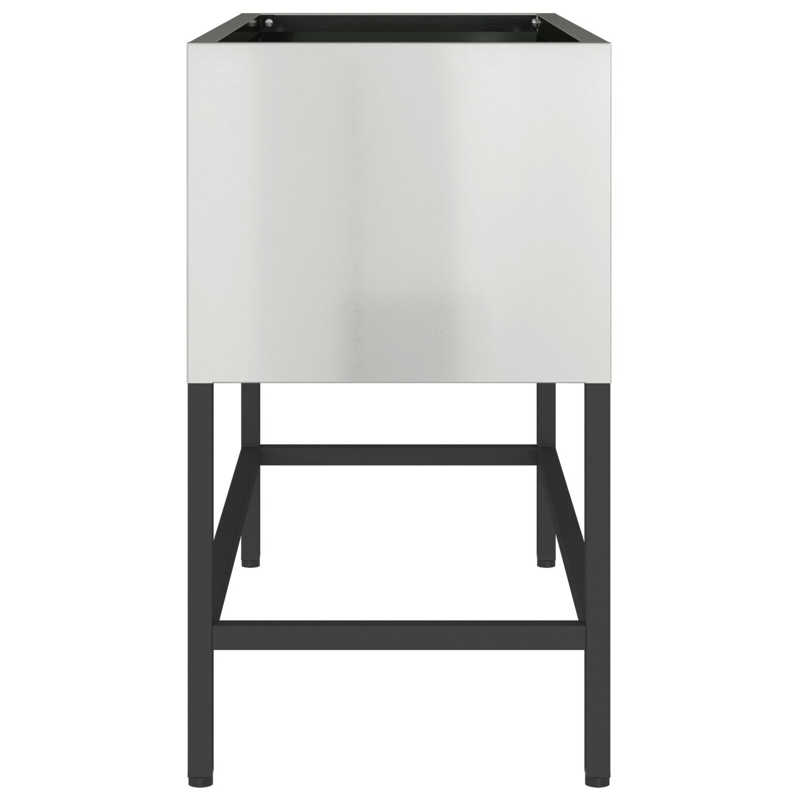 jardinera elevada 60x26x45 cm acero galvanizado V9760 Vetonek