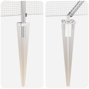 Cerca de Malla Soldada  con 7 Postes de Pica 10 x 1.4 m Acero Galvanizado V0979 Vetonek