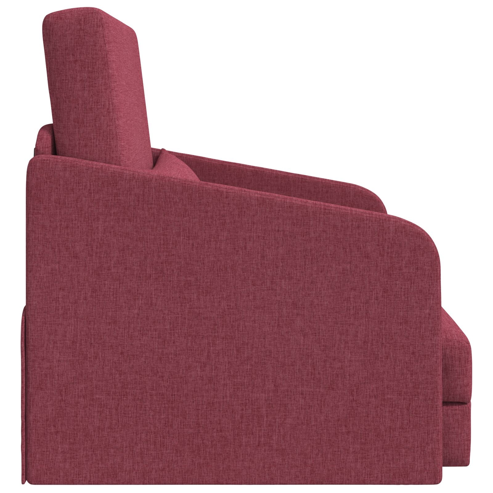 Sofá cama de suelo  2 en 1 Rojo Vino 65x80x83 cm Tela V5609 Vetonek