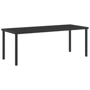 Conjunto de Comedor de Jardín de 9 Piezas Rattan Polímero Negro V4526 Vetonek