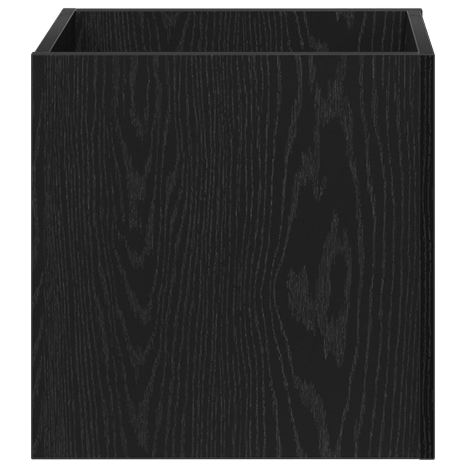 caja de jardinería en madera de roble negra 40x40x40 cm V1841 Vetonek