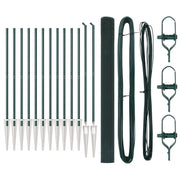 Cerca de Malla Soldada con 13 Postes Verde 1.5x25 m de Acero V2553 Vetonek