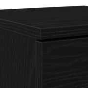 Zapatero Negro Roble 30x35x70 cm Madera V1766 Vetonek