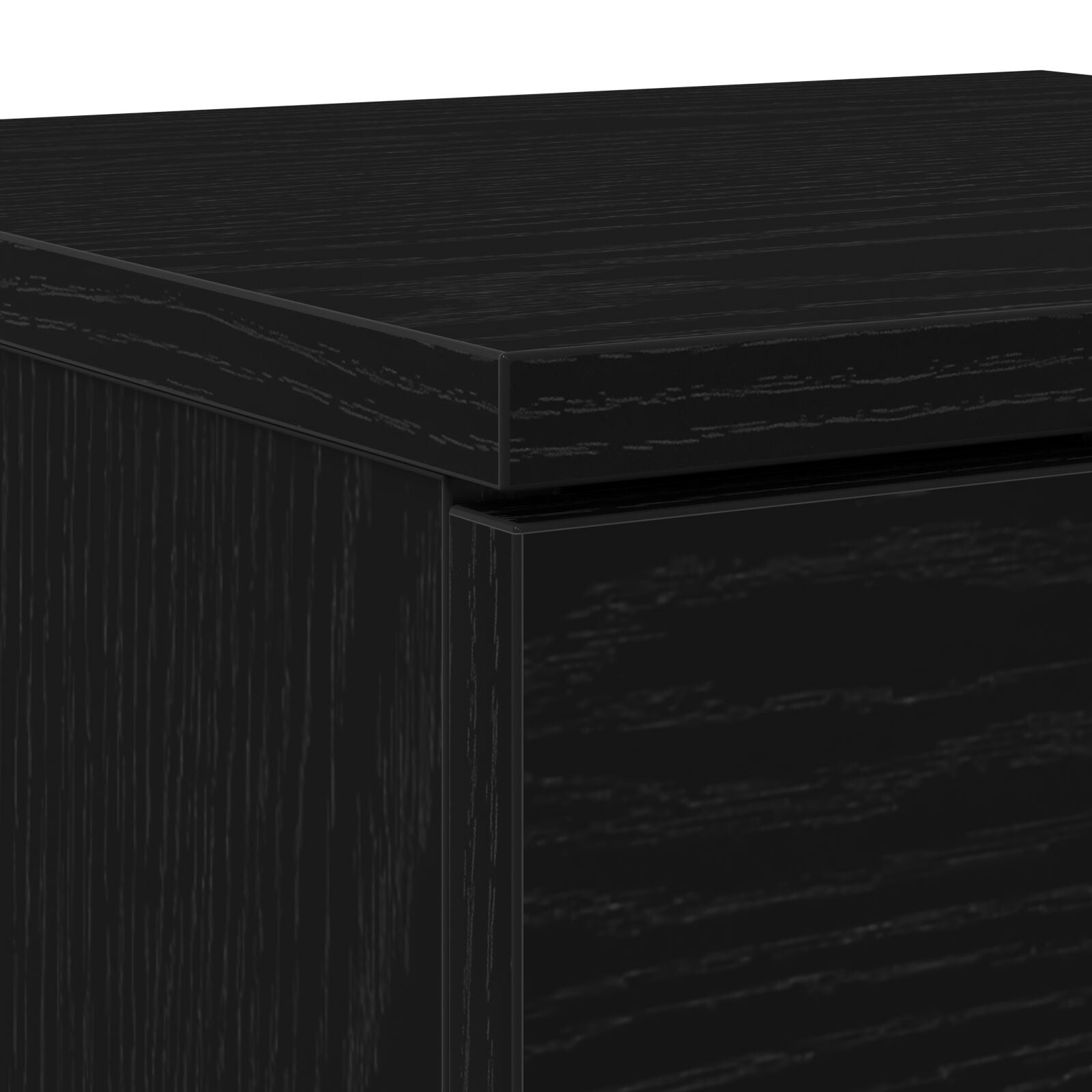 Zapatero Negro Roble 30x35x70 cm Madera V1766 Vetonek