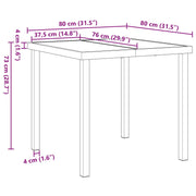 Conjunto de Comedor de Jardín de 5 Piezas  de Ratán Poliéster Negro V1267 Vetonek