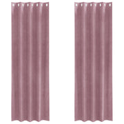 Blackout Curtains with Eyelets 2 pieces Light Pink Velvet V3334 Vetonek