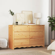 Cómoda ""DRAMMEN"" 111x43x73,5 cm de Madera Sólida de Pino V7064 Vetonek