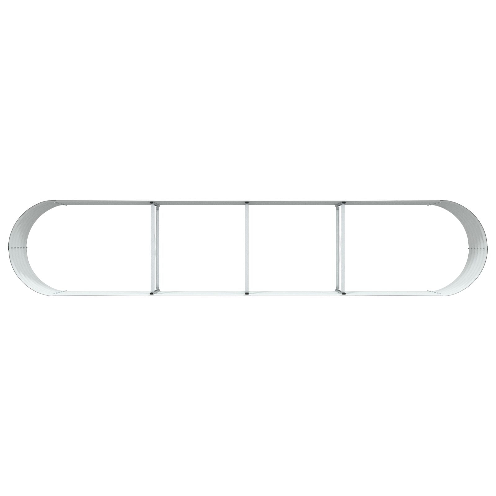 Huerto Elevado Marrón 400x80x44 cm de Acero Galvanizado V3665 Vetonek