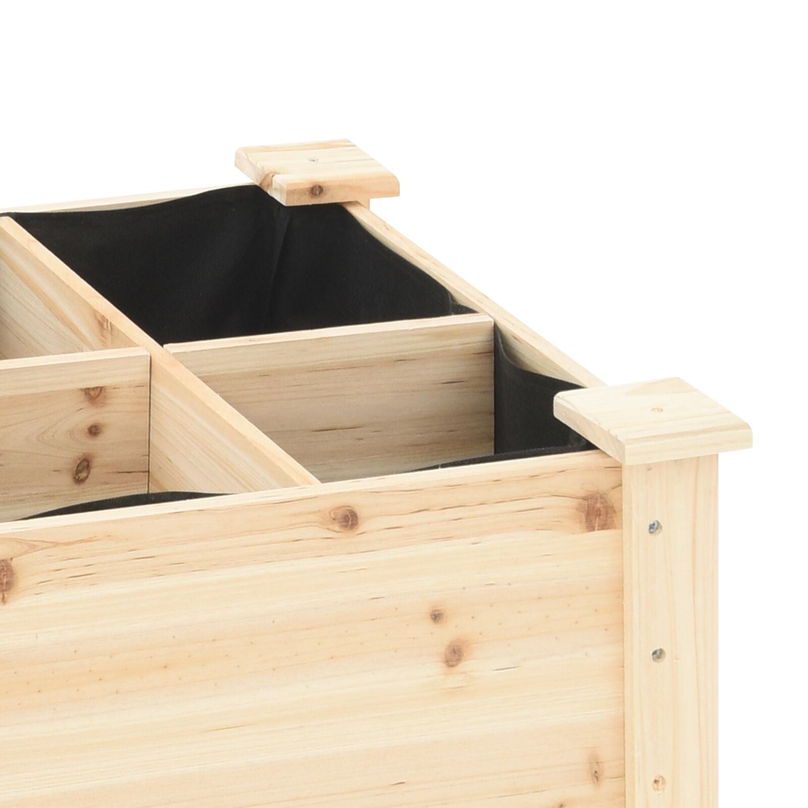 Jardín Planter de con Rejillas 161x43x76 cm Madera Sólida de Abeto V0692 Vetonek