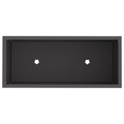 Jardinera Elevada 60x26x45 cm Acero Negro V9715 Vetonek